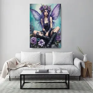 Kunstdruck lila Elfe – Lila Elfe – Fantasy mit einem Hauch Gothic