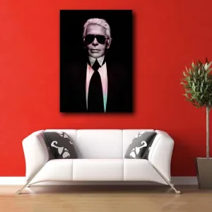 Kunstdruck Karl – Karl in Schwarz – ein grafisches Porträt mit Haltung